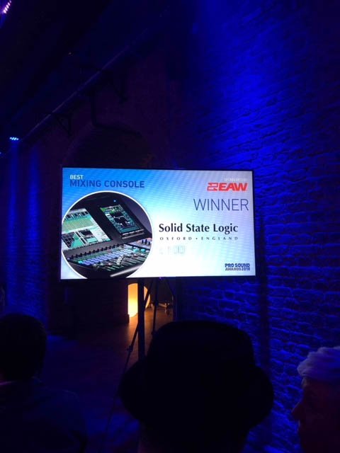 We are thrilled to announce that the SSL L100 won the award for Best Mixing Console at the Pro Sound Awards 2018 last night. A huge achievement!
#bestmixingconsole #SSLL100 #winners