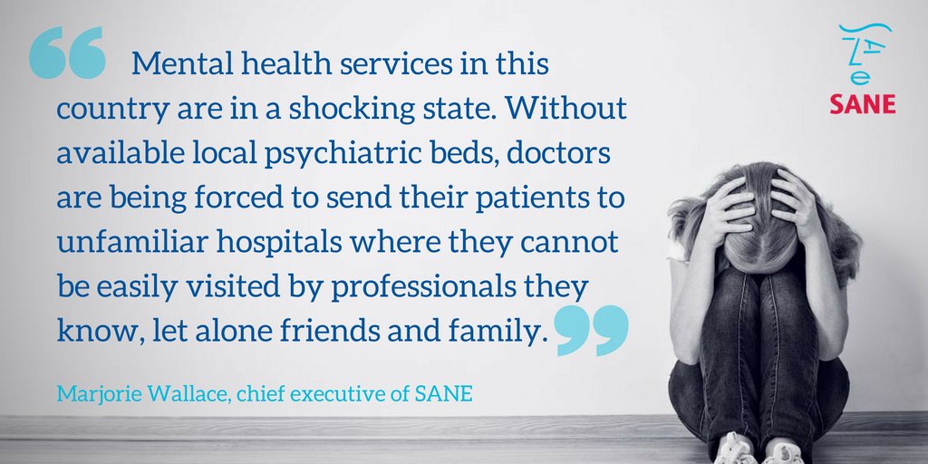 CharitySANE's tweet photo. No one should be forced to travel miles from home for vital treatment, away from family and friends. #mentalhealth https://t.co/dDaRPYTT2U