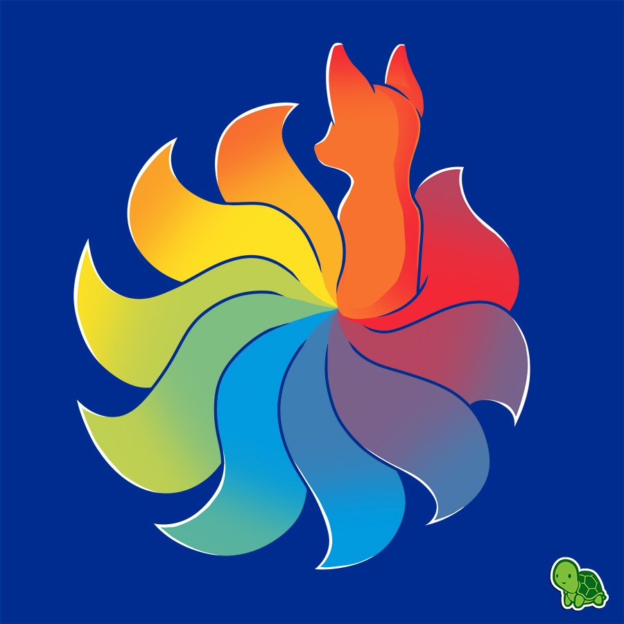Teeturtle On Twitter Kitsunes Come In All Colors Of The Rainbow