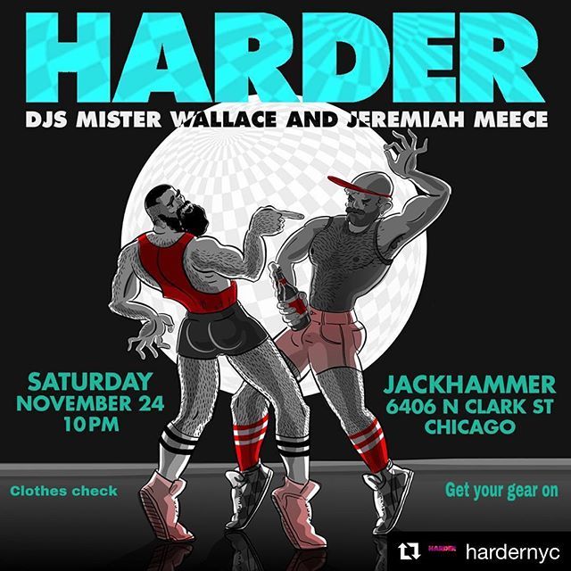 sixfootfiveguy's tweet photo. Tomorrow - Chicago it’s @hardernyc! Shake off the meat sweats with music by @mistercoolmom and @jeremiahmeece at Jackhammer. 💗💗💗 $10 Tix for a limited time - link in bio! #gaydanceparty #gaychicago #gearparty #danceparty #jackhammer #hardernyc #pants… https://t.co/5UlTWOxW2L https://t.co/VWV2JMxhoa