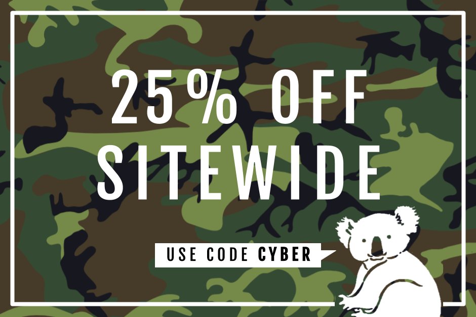 CYBER Koala has begun! 25% off the entire site and free shipping! shop.quiltedkoala.com