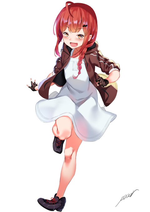 パーカーワンピ赤髪ロリ(性癖) 