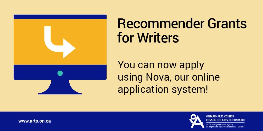 Ontario Arts Council On Twitter Applying To The Recommender