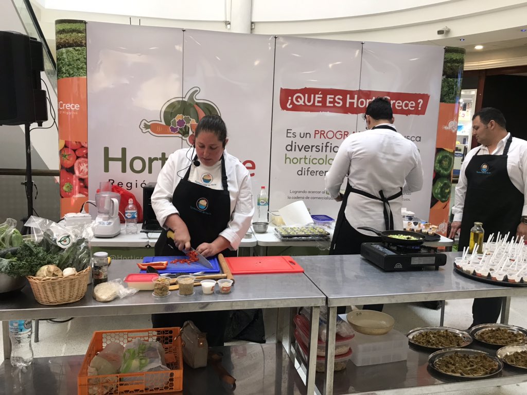 HortiCreceVI's tweet photo. #OHiggins ya comenzó el cooking show de HortiCrece con hortalizas de especialidad con al chef de Tentaciones de Karla del @Gastro_Rancagua. @CorfoOHiggins @cpvdesarrolla https://t.co/PtzpENvTln
