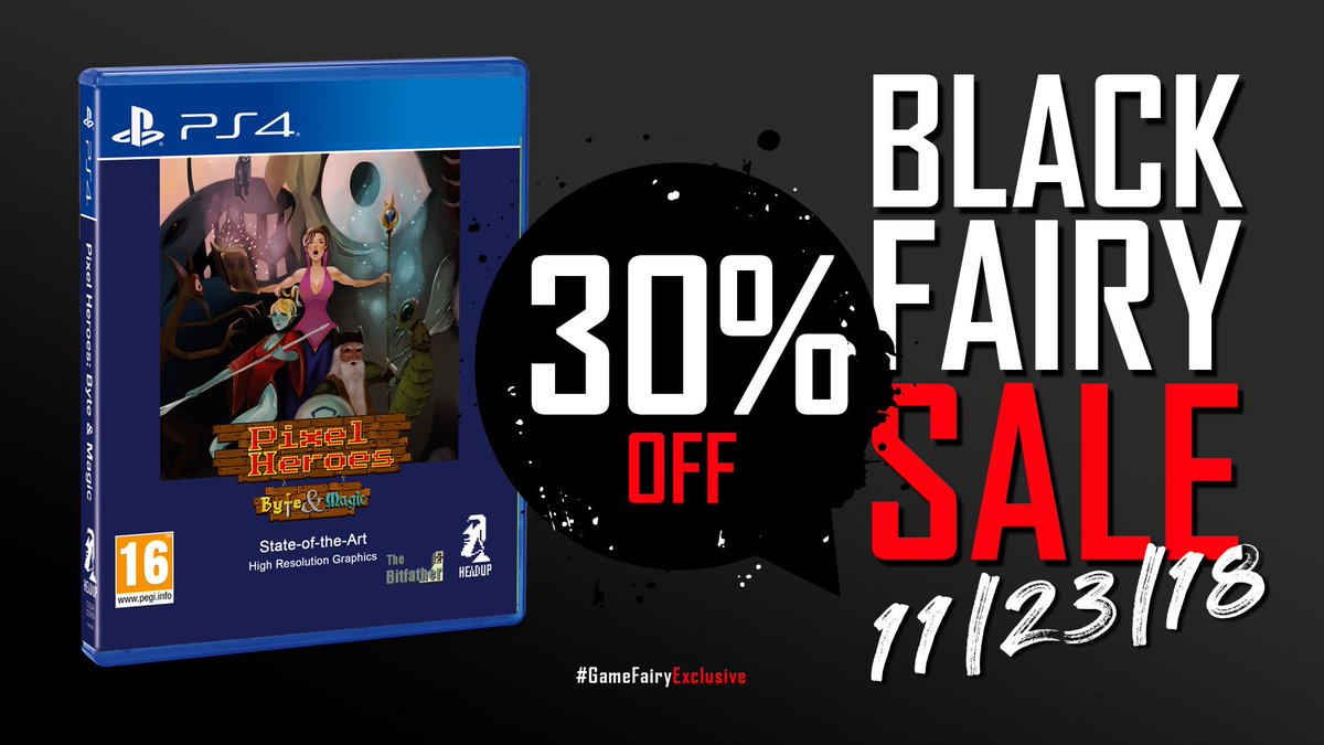 gamefairy_io's tweet photo. Enter the world of #PixelHeroes and prepare yourself for a thrilling #Pixel #RPG #Roguelike experience like you have never seen before! Grab your #PS4 copy at 30% off today during our #BlackFairySale: https://t.co/AVxHY2kSJD https://t.co/LJz1oqvWow