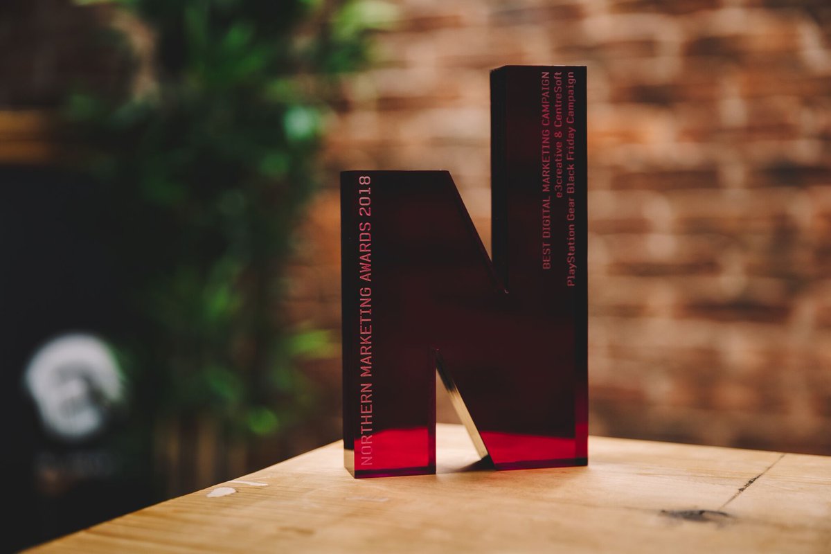 .@e3creative's Black Friday and Cyber Monday launch on PlayStation Gear is awarded Best Digital Marketing Campaign 2018: bit.ly/2Qe2ZHi #NorthernMarketingAwards