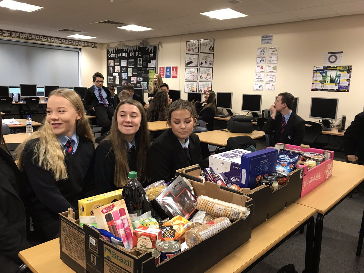compsci_bls's tweet photo. Blown away by my form 10ASA and their thought for others. 3 large boxes of food for @NantwichFB #thinkingofothers https://t.co/OPweCVYPoN
