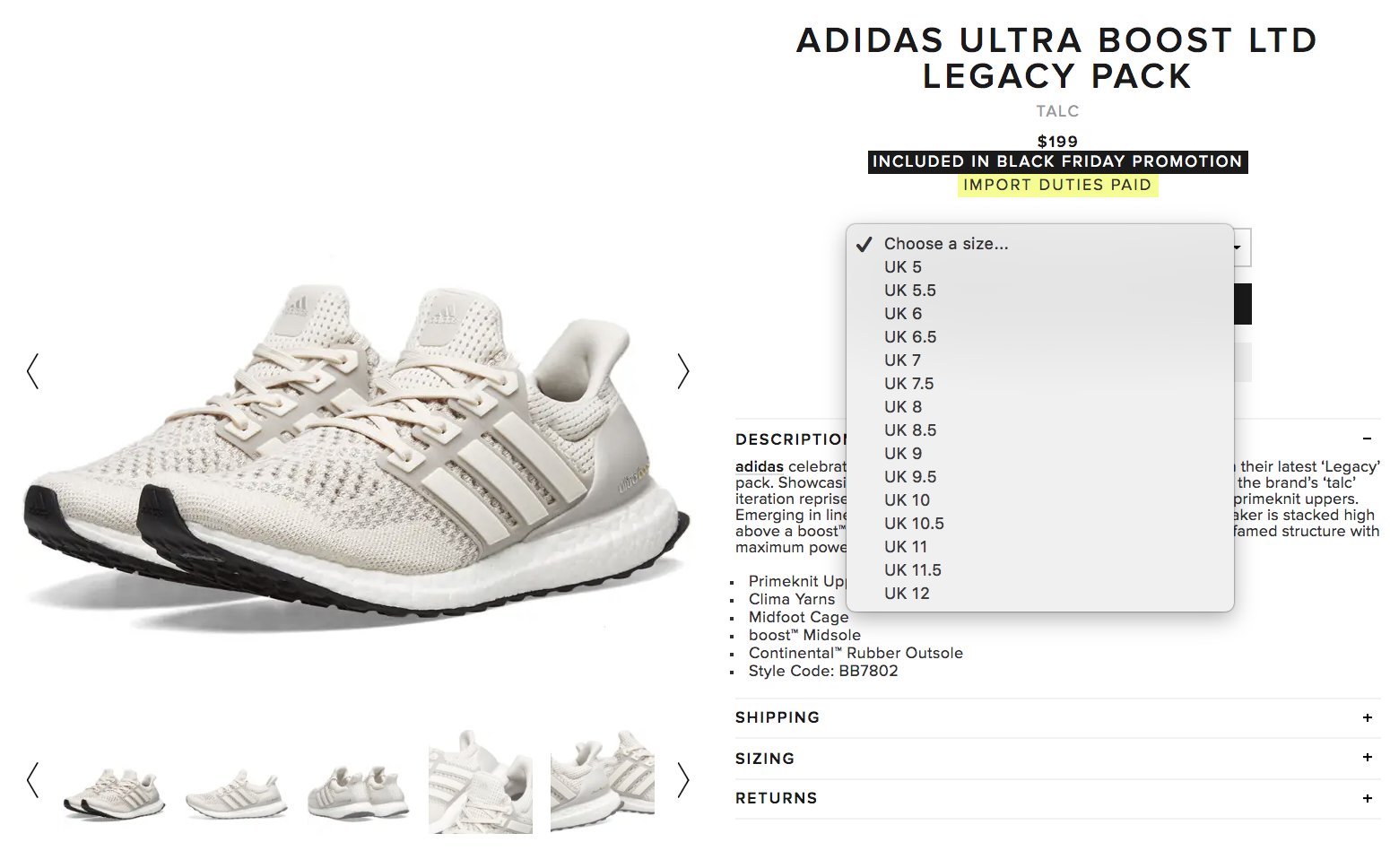 BOOST LINKS on Twitter: "Ad: LIVE via End adidas Ultra Boost LTD 1.0  'Cream' US:https://t.co/5KXdvHw1oO UK:https://t.co/gz9dqomtNM  https://t.co/2wquWc6teG" / Twitter