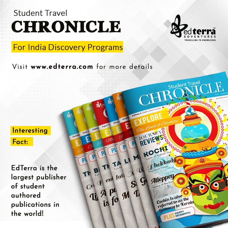 EdTerra's tweet photo. #DidYouKnow
#Students on #EdTerra journeys participate in the #Young Authors Program and co-author a #publication while they are on the journey.
https://t.co/X29Gid4amP
#Author #English #Travel #School #Itinerary #Destination #Learn #CBSE #ICSE #YAP #Write #Books #bookworm https://t.co/QLeE3VbP7W