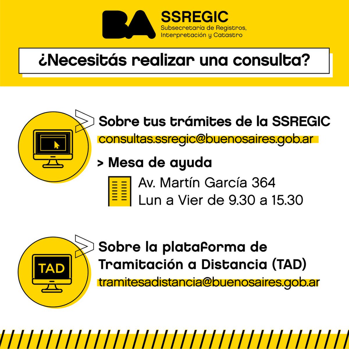 arquitectocruz's tweet photo. ¿Tenés alguna consulta? Estos son nuestros canales de atención #SSREGIC #trámites @gcba @DesUrbanoBA @PaulaHertel @veriicopola @francomoccia https://t.co/R31gxbU2KD