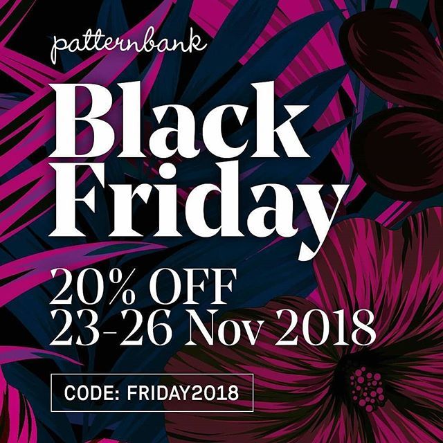 Hurry! You can shop our collection <a href="/patternbank/">Patternbank</a> (link in our bio) with 20% discount until Nov 26th! #guavaprintstudio #printstudio #printdesign #pattern #fashion #patterndesign #colorful #floralprint #surfacedesign #boldprints #colorful #estamparia #esta… ift.tt/2Ktvtax
