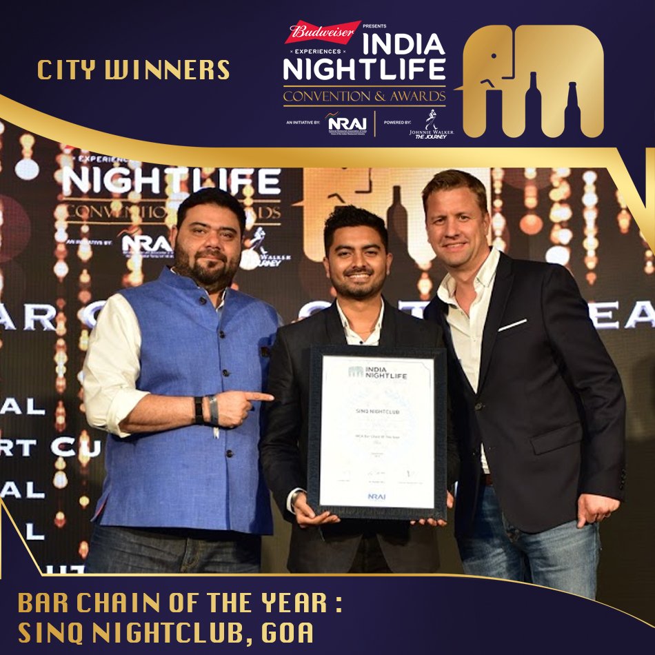 Why just one, when you can spread the joy across the country. Hearty congratulations to all the city winners of INCA “Best Bar Chain Of The Year” at #INCA2018