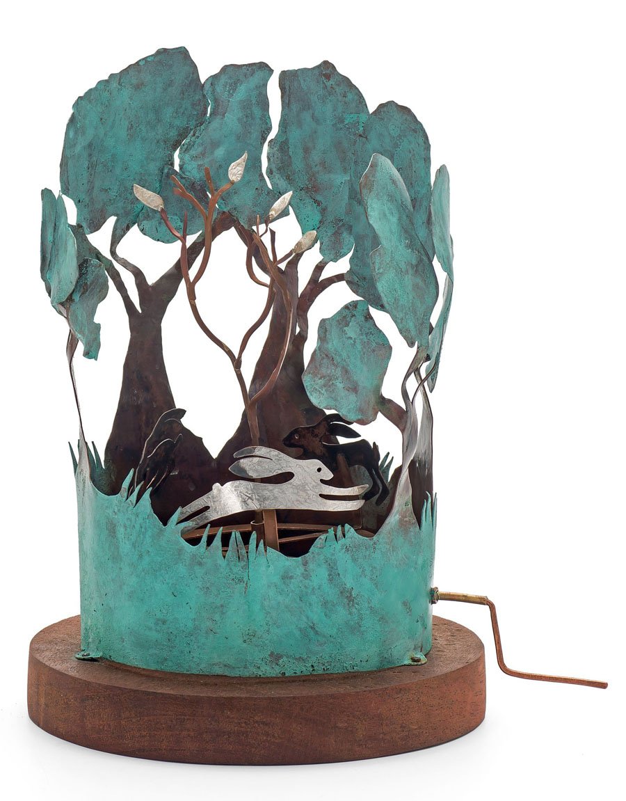 make_southwest's tweet photo. Spinning hares &amp; butterflies in rotation - there's some cool automata in our @devonguild galleries right now. So get yourselves moving to #bovey for a weekend world of #crafts -for # #christmas #shopping in #Make2018 with kids snowglobe fun + last days of @TRAILart4 #exhibition ! https://t.co/6BO1dCrrlV