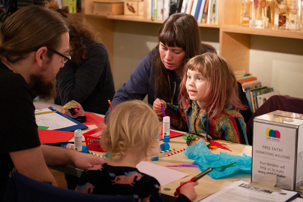 derbymuseums's tweet photo. We've had a busy morning with our Tots Make and Do: @kidsinmuseums Takeover Day, creating undiscovered creatures to add to our nature gallery!

Find out more about what's on for families @derbymuseums: 
https://t.co/6cadLXijEy https://t.co/sCOJ8e9qhR