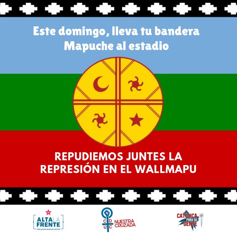 CatoParaSuGente's tweet photo. Porque sabemos que el fútbol siempre ha sido un escenario legítimo para levantar banderas de lucha. Es que en total coherencia con nuestra manera de contribuir a una UC más humana y comprometida con el rol social que debe tener un club es que hacemos este llamado para el domingo. https://t.co/3qVzO5Uvbz