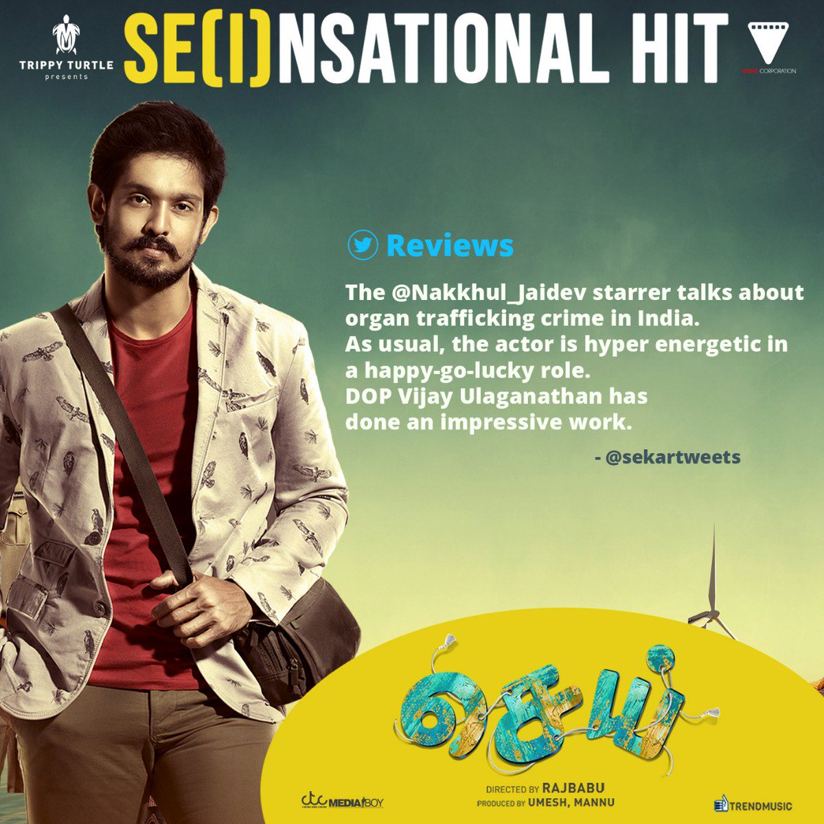 #SensationalHitSei

@Nakkhul_Jaidev @AanchalOfficial @chandrikaravi_ @TrippyTurtle10 @nyxlopez @shreyaghoshal @vauvecorp @MannuDxb @trendmusicsouth @proyuvraaj
@CtcMediaboy