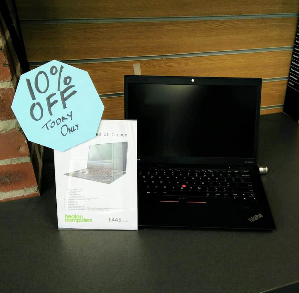 heatoncomputers's tweet image. TODAY ONLY! 10% OFF! REFURBISHED iMACS AND THINKPADS!

#blackfriday #deals #imac #apple #lenovo #thinkpad #heatons #heatonmoor #sale #computers #laptop #refurbished #repairs