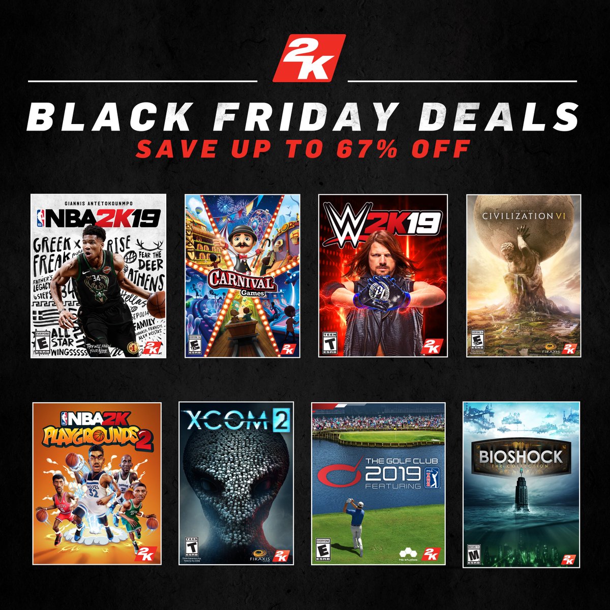 2K is kicking off the holiday season with some incredible Black Friday and Cyber Monday deals. Save big on The Golf Club 2019 featuring PGA TOUR for a limited time! <a href="/2K/">2K</a> <a href="/PGATOUR/">PGA TOUR</a> Shop Now 2kgam.es/2FtNhUl
