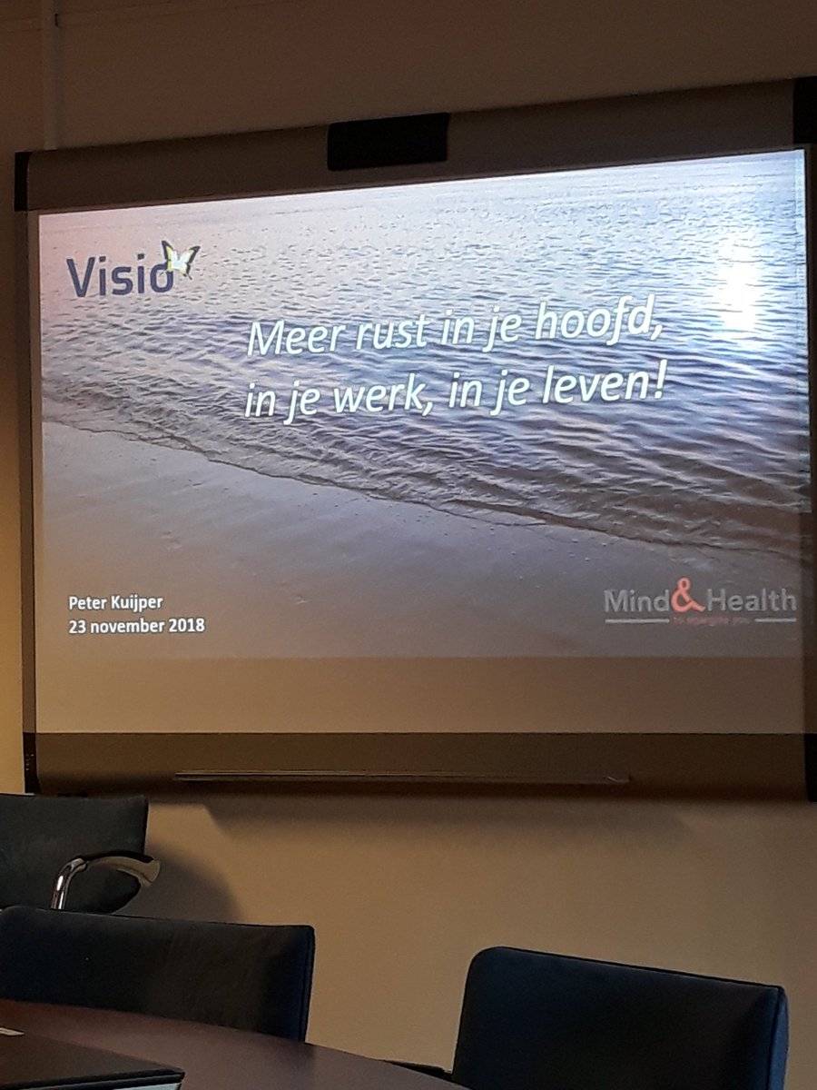 Workshop "Meer rust in je hoofd, in je werk, in je leven". Kom maar op met de tips <a href="/Visio_WD_Midden/">Koninklijke Visio Wonen & Dagbesteding Midden</a> #bewustzijnKweken #goedbezig