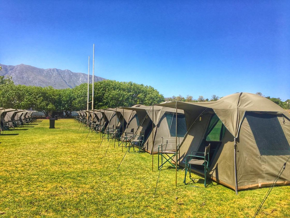 Petrichor Luxury tents all up and ready for Coronation Double Century Race. #luxurytents #events #cycling #coronationdoublecentury