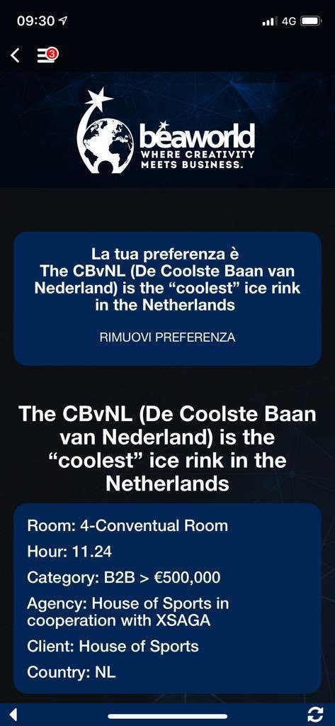 Coolste vrienden! Help ons de People’s Choice Award winnen bij de Best Event Awards Worldwide. Download de Bea World 2018 app en stem vandaag nog op De Coolste Baan! Help us win!!! 🏆 heel veel dank voor jullie steun! #beaworldfestival #cbvnl #houseofsports
