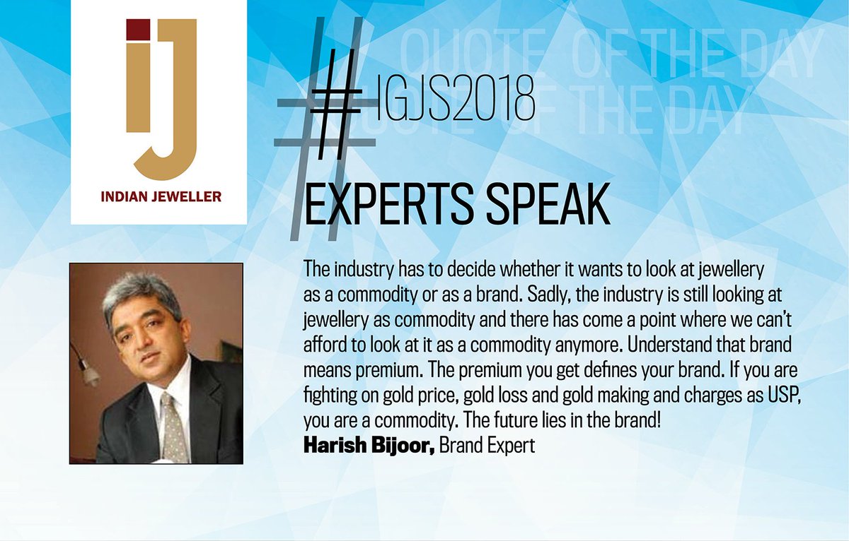 IndianJeweller's tweet photo. #IGJS2018 #ExpertsSpeak
#IGJS2018 #IndianJeweller #Gold #Jewellery #Manufacturing #technology #digitalgold https://t.co/OUyA8WD7gA