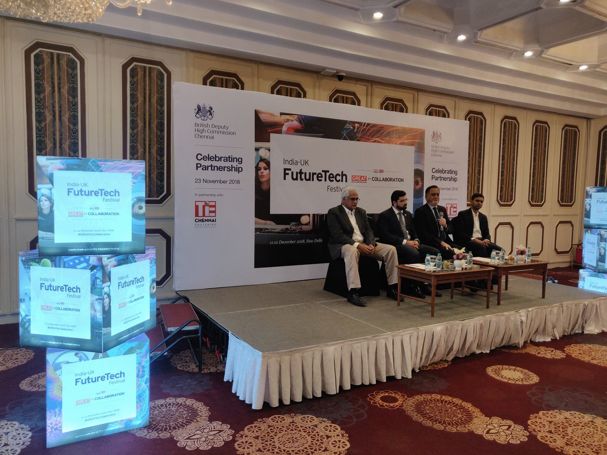 tiechenai's tweet photo. Experts from @Ricardo_AEA , @ALIndiaOfficial , @Appuwits from @PayPal  &amp; @Spirax_Sarco_UK in a panel discussion on Future #mobility and #fintech at the #furturetech festival by @UKinIndia and @TiEChennai https://t.co/zSTsYudW3K https://t.co/zSTsYudW3K