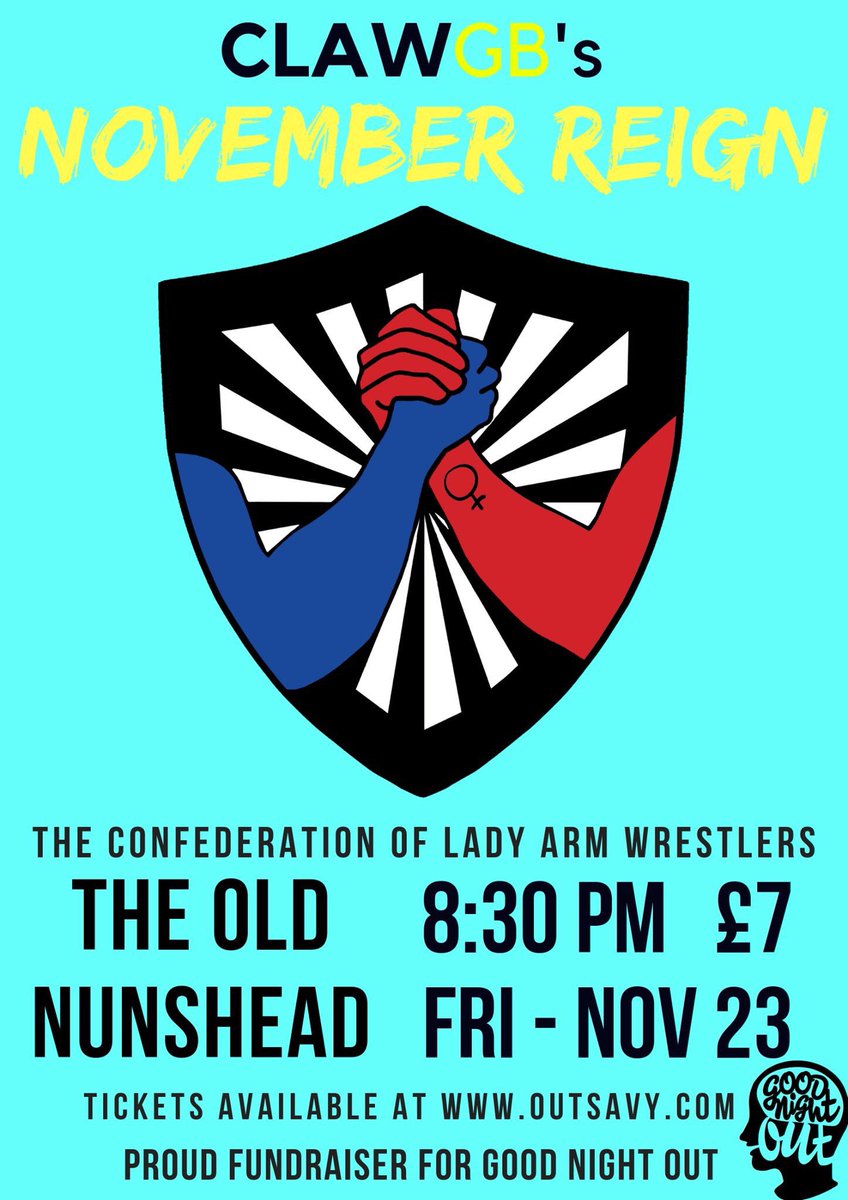 fatihaelghorri's tweet photo. TONIGHT!!!!
Arm Wrestling AND Stand Up Comedy 🤯 🤯 🤯
All for a good cause! Get your tickets! 💪💪💪
#CLAWGB
#CLAW2018
#CLAWtheWorld
#ThunderClap
#SE15
#Peckham
#LadiesArmWrestling
#ArmWrestling
#LiveComedy #SupportYourLocalGirlGang #LGBTQ+
#SafeSpace https://t.co/f5Um06yq3a
