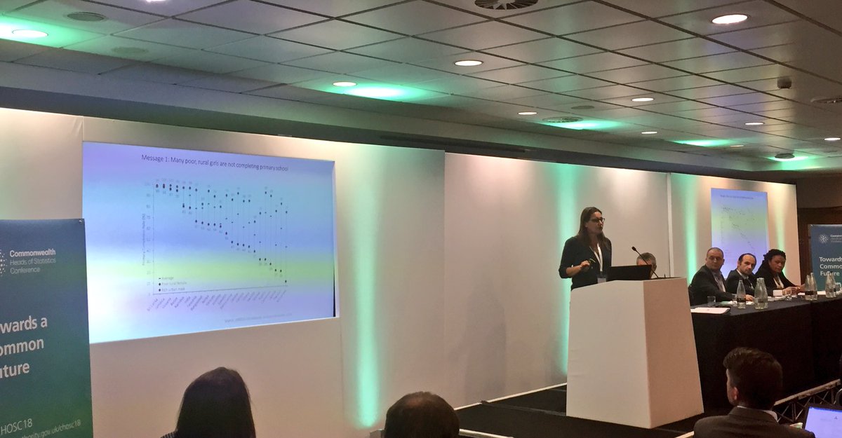 .<a href="/PaulineMRose/">Pauline Rose</a> of <a href="/Cambridge_Uni/">Cambridge University</a>  and the Research for Equitable Access and Learning (REAL) Centre gives #CHOSC18 the commonwealth perspective to measuring 12 Years of  quality education for all.