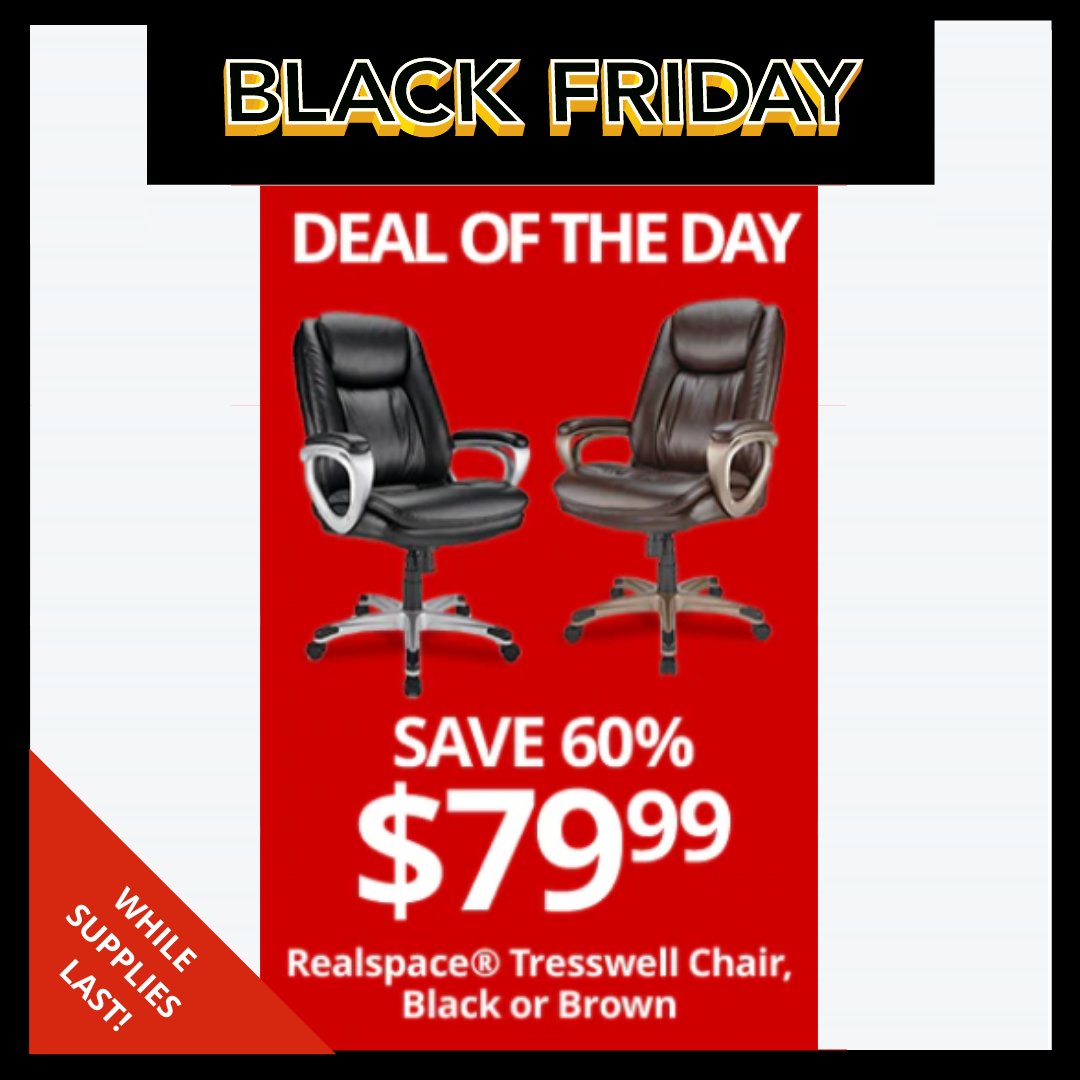officedepot's tweet photo. Don't miss our #BlackFriday deals online &amp; in store today. Buy online, pick up in 1 hour - tag a friend &amp; RT to share the savings! https://t.co/QE5GceYwPl https://t.co/v8Pkh8M5JP