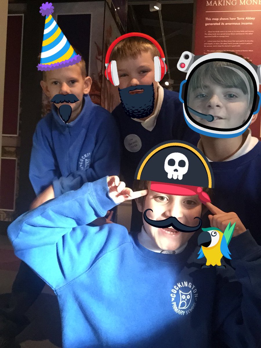 TorreAbbey's tweet photo. Silly children from @cockington_pri taking selfies and adding emojis as part of @FamilyTicket #TakeoverDay #funkyfriday https://t.co/h3qc5mqvbx
