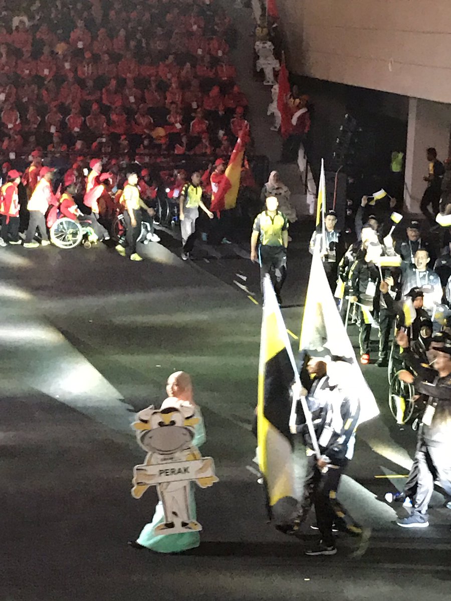 Menghadiri Perasmian Para Sukma XIX Perak 2018 ( 21-28 Nov 18) yg dirasmikan oleh YB Tuan Syed Saddiq bin Syed Abdul Rahman, Menteri Belia dan Sukan Malaysia. JKR Perak terlibat sebagai AJK Kemudahan &amp; Infrastruktur Pertandingan