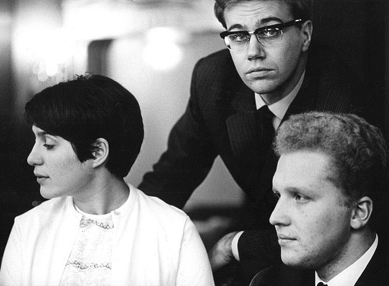 Elisabeth Leonskaja with the Finnish cellist Arto Noras and her husband, the Russian violinist Oleg Kagan in 1967.