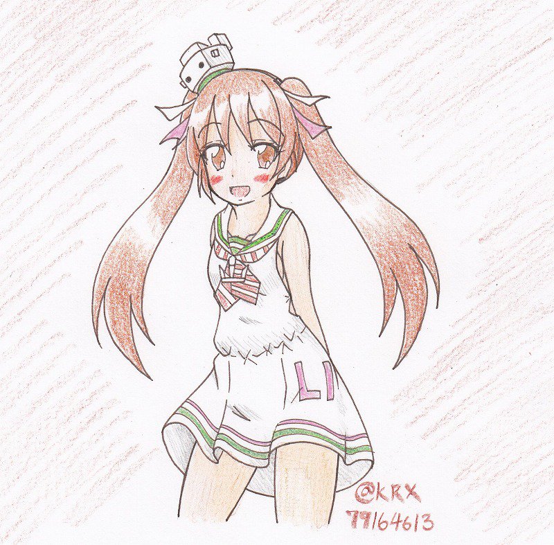#艦これ版深夜の真剣お絵描き60分一本勝負
#艦これ版真剣お絵描き60分一本勝負_20181123
#リベッチオ
我が鎮守府の初海外艦 
