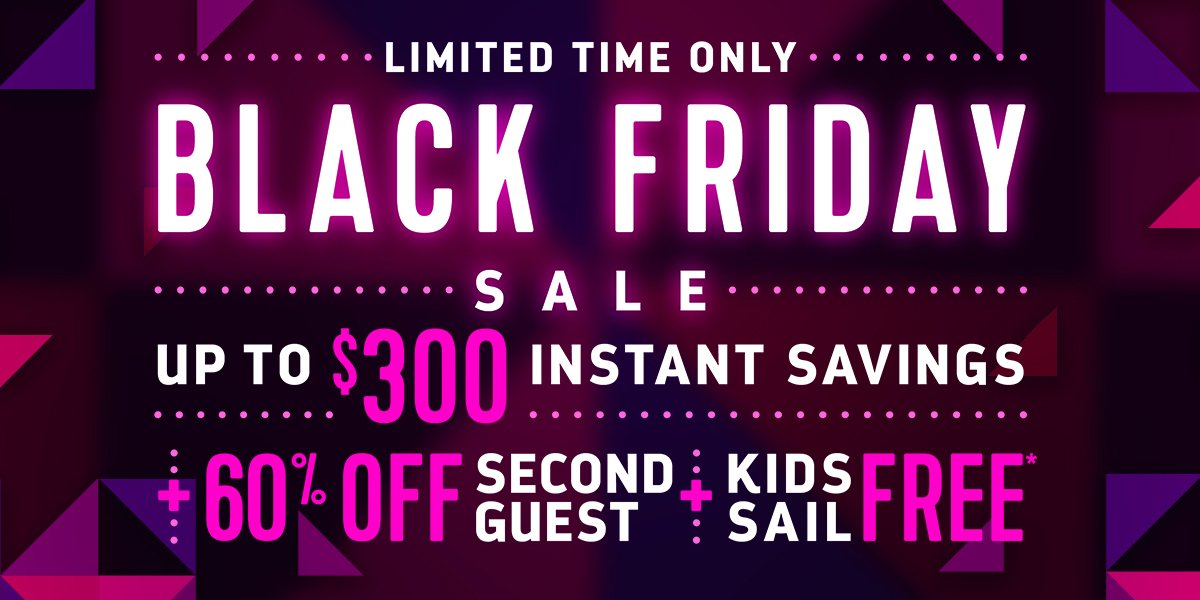 RoyalCaribbean's tweet photo. Skip the mall, we bring #BlackFriday to you: https://t.co/M6iyF8CNgC https://t.co/JtJKxOFjZx
