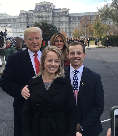 Congrats to @KappaSig_PiZetaBrother Tyler White and his family for being chosen to deliver the official White House Christmas Tree!