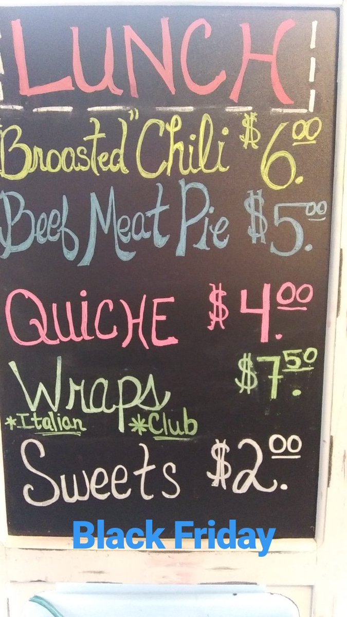 kitchen_yaya's tweet photo. Tired of cooking? Busy shopping?
Let us do the cooking today! We have Spinach/Mushroom quiche along with Blueberry muffins. Or try these favorites for lunch
#foodtruck #homemade #Cookeville #eatlocal #BlackFriday https://t.co/FZR8ROF1g0