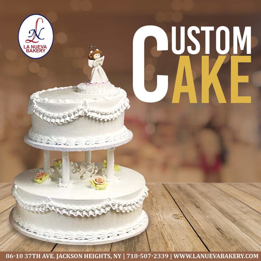 lanuevabakery's tweet photo. Are you going to celebrate an event? A perfect Cake makes part of an incredible celebration! Order your personalized cake 718-507-4785 we have variety of styles, flavors and colors for you to enjoy your special day

#sweet #dessert #products  #amazing #fresh  #delish #delicious https://t.co/QVMr5jv2vp