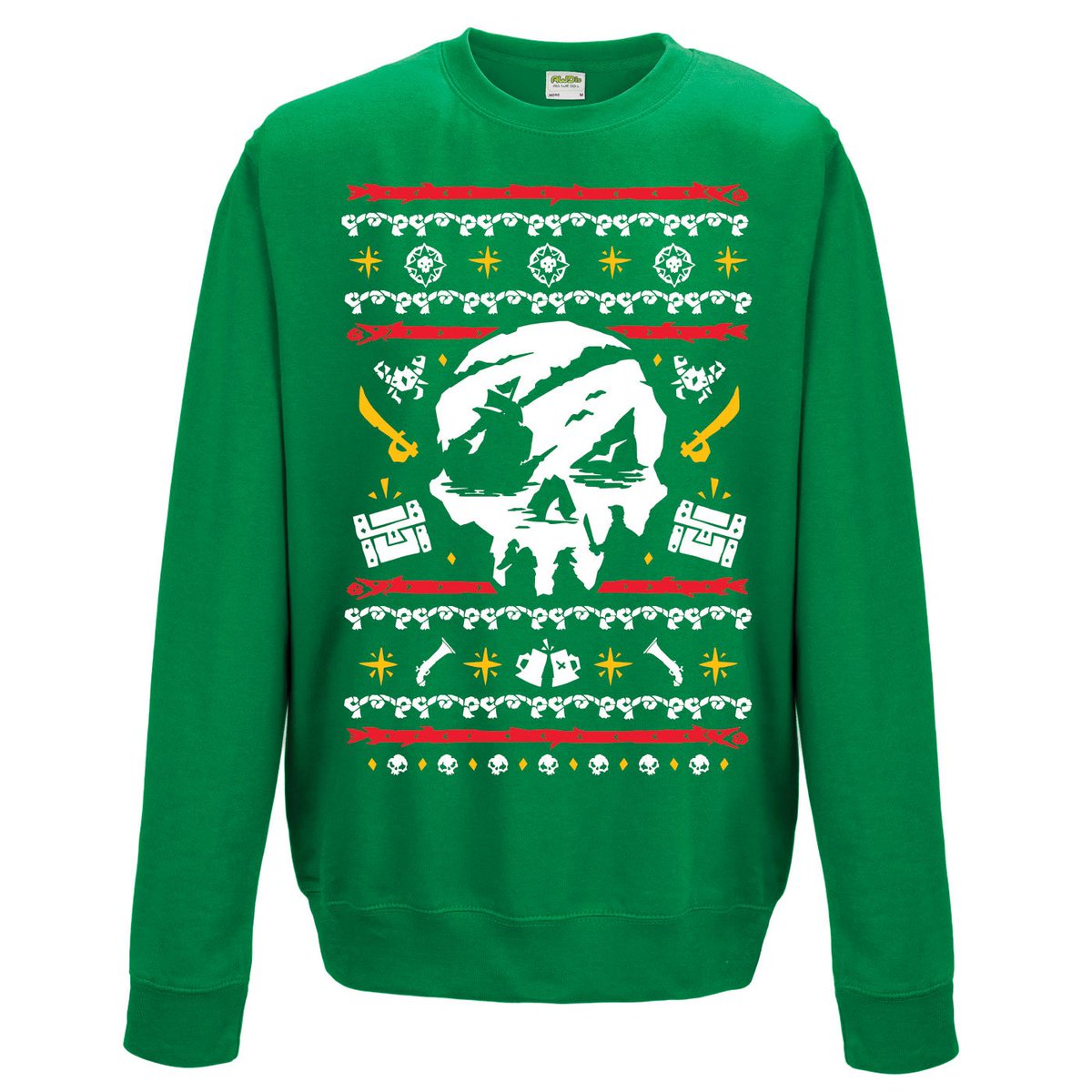 SeaOfThieves's tweet photo. Don't forget: ALL #SeaOfThieves Store orders this Black Friday weekend qualify for the in-game Obsidian Six Item Pack! Why not snap up a Festive Reaper sweatshirt or canine charity calendar? Offer ends Monday 26th, codes sent out next week! #SoTStoreFriday https://t.co/yVC9UTO01y https://t.co/Osp5U0NKhm
