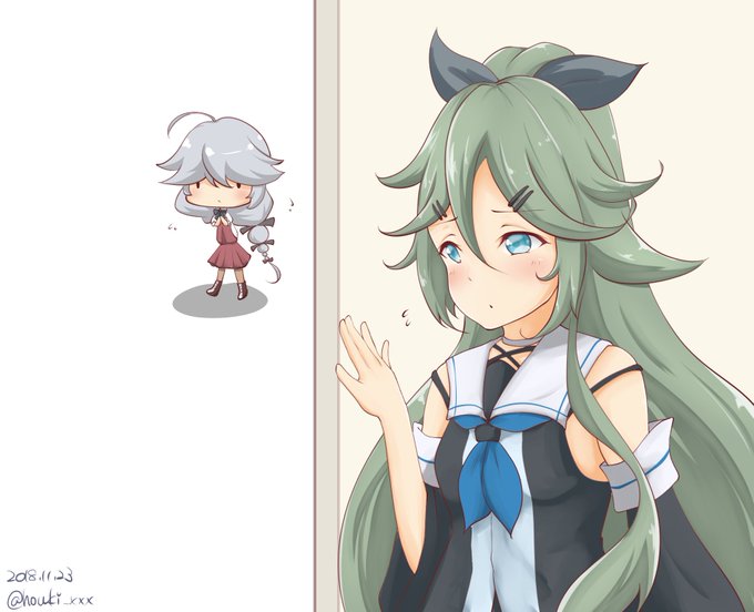 親近感
#艦これ版深夜の真剣お絵描き60分一本勝負
#艦これ版真剣お絵描き60分一本勝負_20181123
#山風 