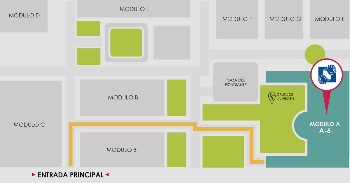 ServiComUNICA's tweet photo. Ruta para llegar... https://t.co/ywVjgYvngI
