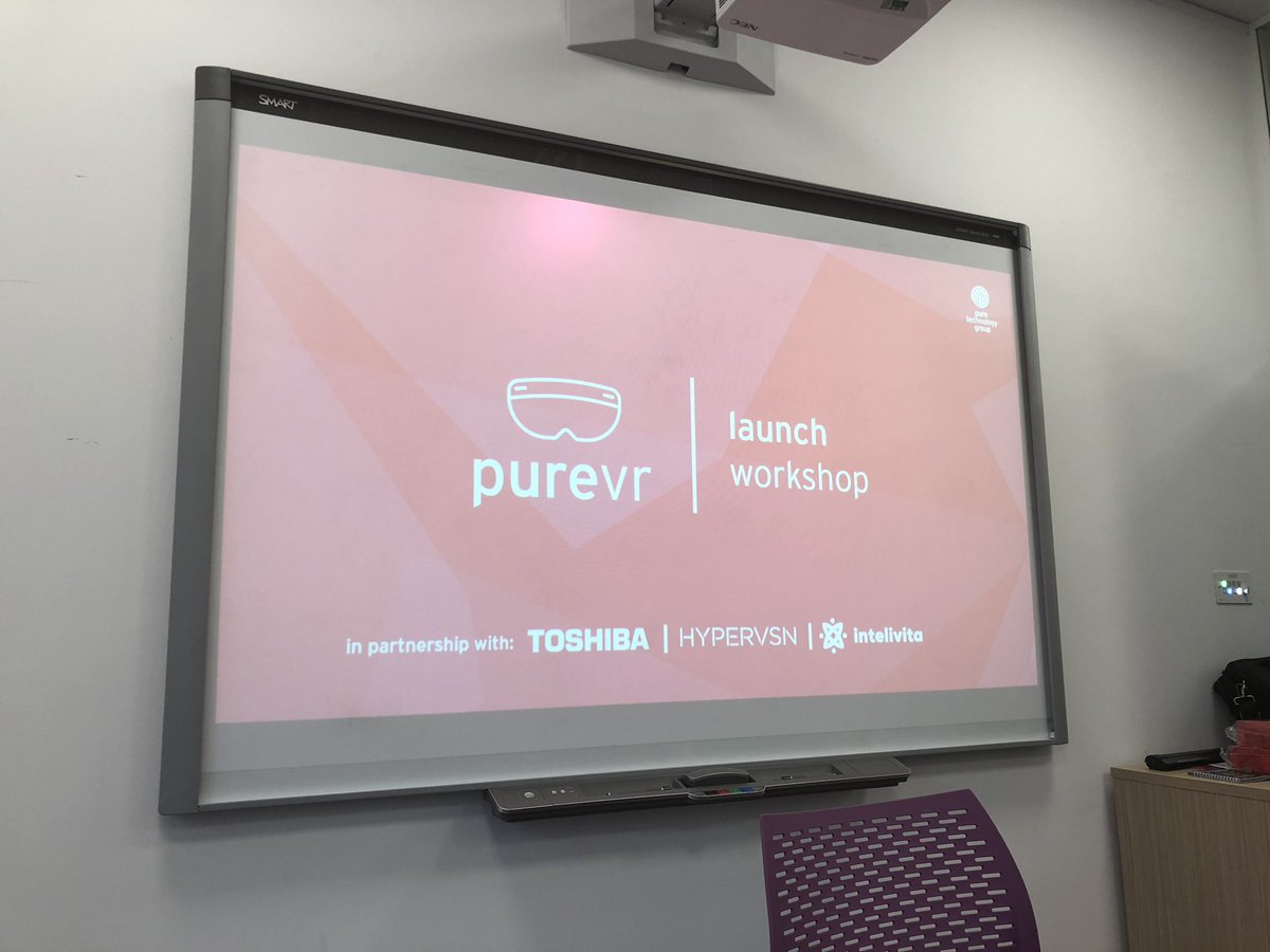iOliverBaker's tweet photo. Excited to present today for @tptg_tweet along with @toshiba and @HYPERVSN . Discussing the launch of #PureVR and their vision for #VR #AR #iot amongst others https://t.co/Fd51fErPa8