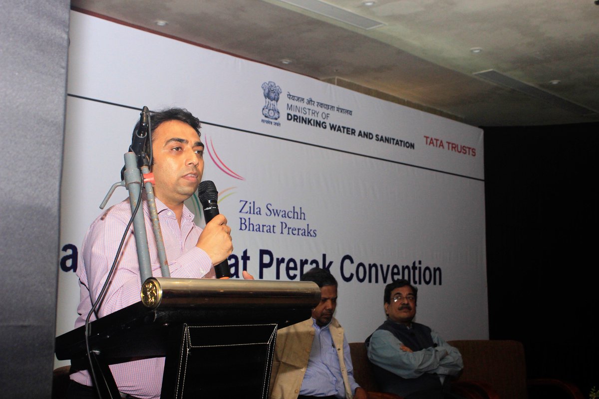 Mr. Divyang Waghela, Head of Tata Water Mission, <a href="/TataWashMission/">Tata Water Mission</a> addressing the ZSBPs on behalf of the <a href="/TataTrusts/">Tata Trusts</a>.