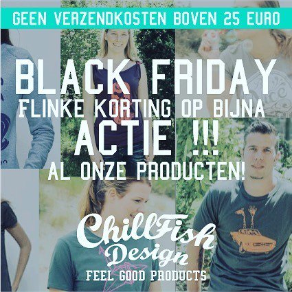 ChillFishDesign's tweet image. Jaa wij doe ook aan #blackfriday en #greenfriday ! Flinke korting op haast al onze producten! We hebben zelfs onze bestsellers afgeprijsd! Dus ga naar de website en sla in!
#chillfishdesign #eco #fashion #sustainable #clothing #instagram