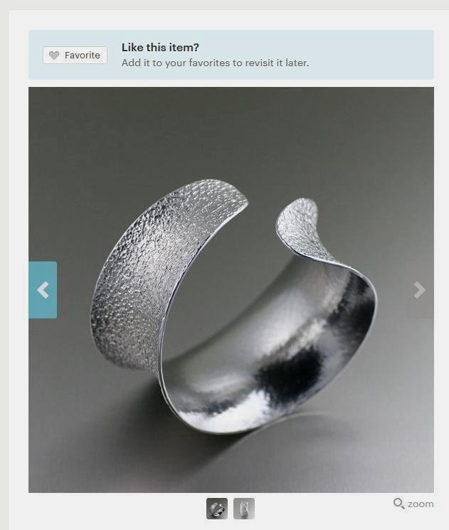 Attractive Texturized Silver-Toned Bangle Bracelet Highlighted on #Etsy #Bracelets #Jewelry #Style etsy.com/listing/168883…