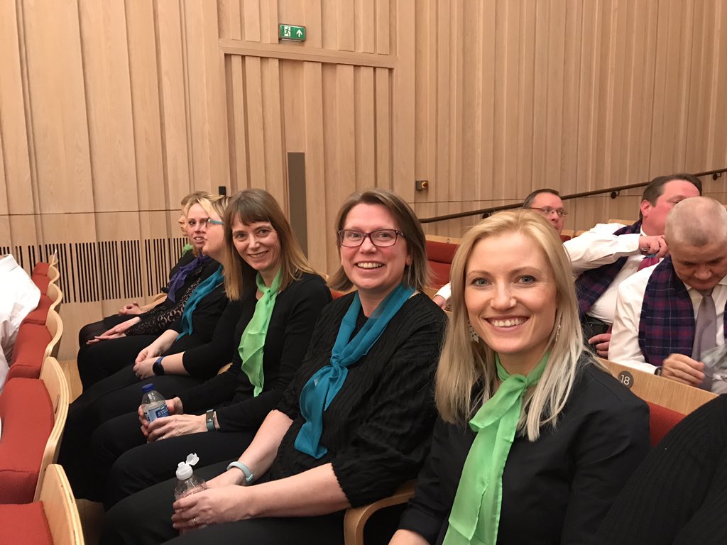 LittleBluePeng1's tweet photo. @Woodplc choir about to have a Big Sing @StollerHall at #HCCC2018 while we wait for the results from the judges!🤞🏻 https://t.co/FBWIdEpQ6y