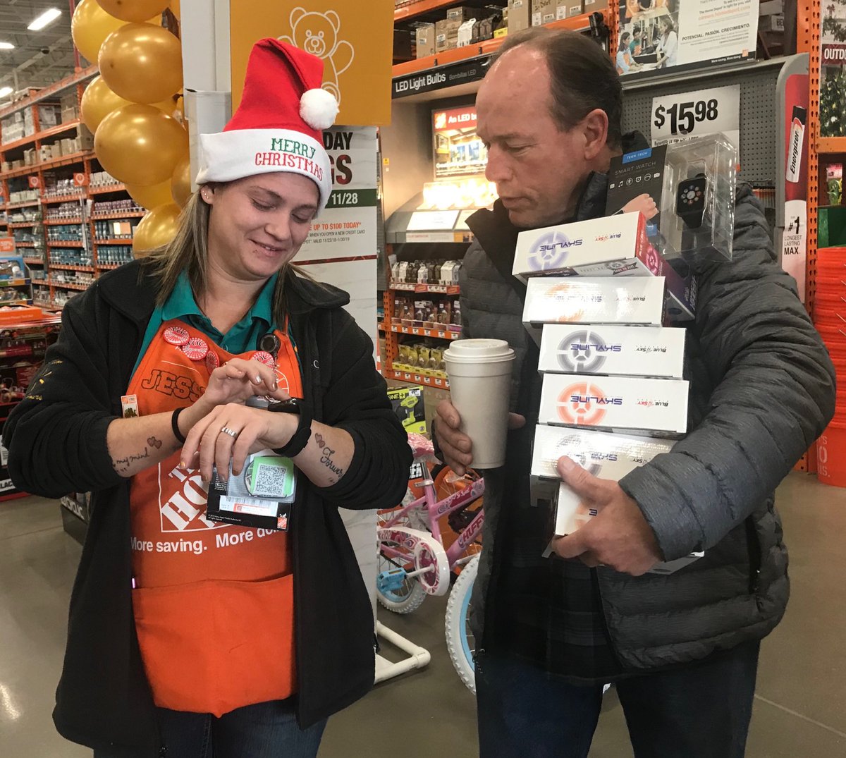 homedepot2766's tweet photo. Way to drive sales Jessica! She’s sold 10 this morning ⁦@JulieGiattino⁩ ⁦@RoWilliams1⁩ https://t.co/AYAP8lGaeu
