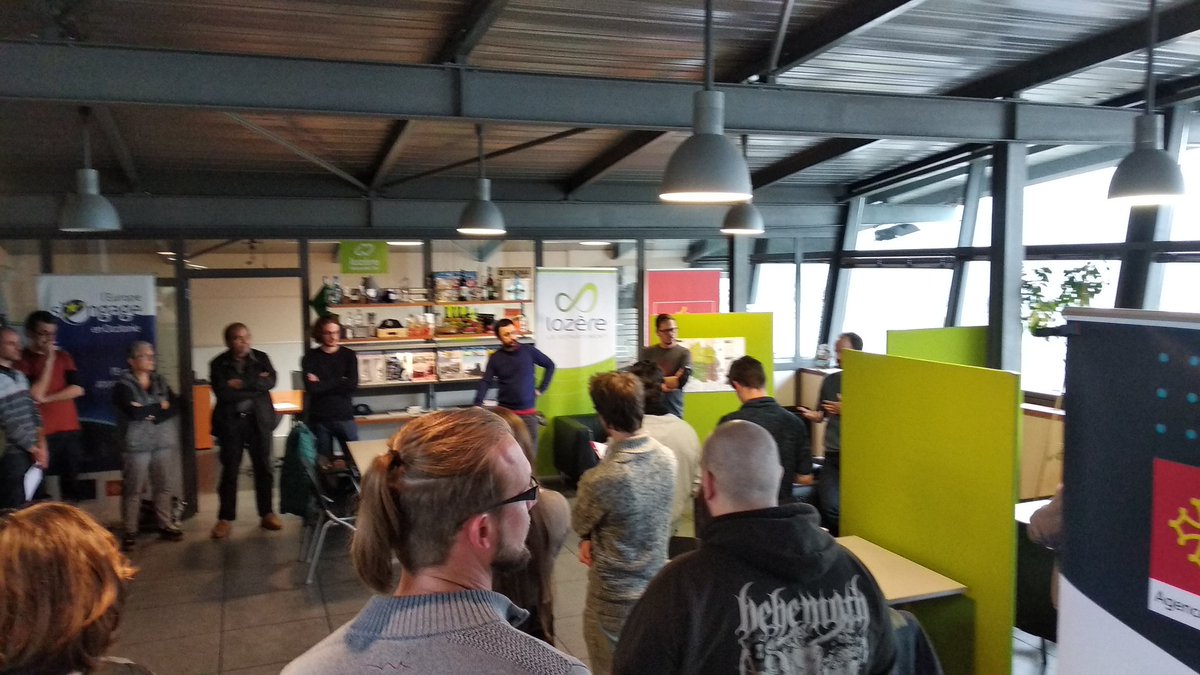 codincamp's tweet image. Le Stage Dating bat son plein à POLeN. Les pros du numérique en #Lozere ont répondu à l'appel ! Merci à tous