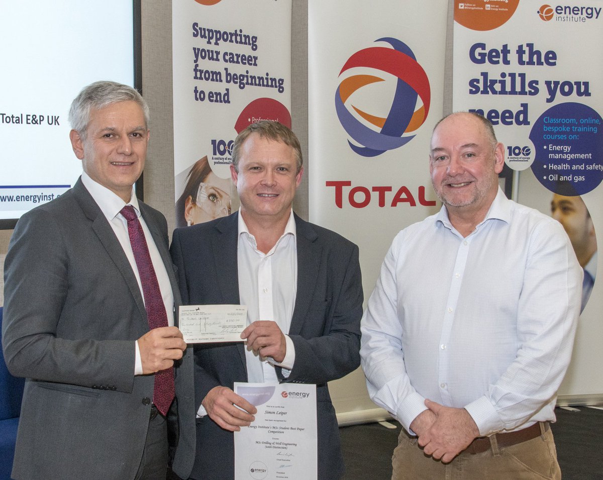 EIAberdeen's tweet image. The winner of the 2018 @EnergyInstitute MSc Student Best Paper Competition sponsored by @Total is Simon Leiper of @RobertGordonUni .   #EngineeringRecognition #STEM #PetroleumReview #RGU #ThisisEngineering #oilandgas #EngineerOnAMission