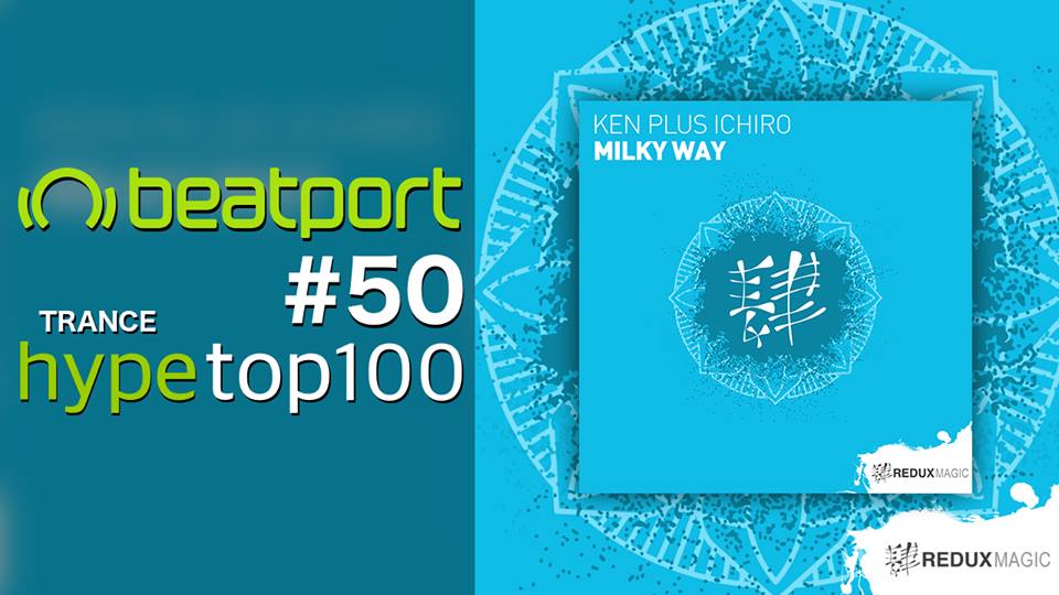 Ken_Plus_Ichiro's tweet photo. Milky WayがBeatportのTrance Hype Top100チャートで50位にランクインしたみたい！　購入してくれたみなさんありがと！

#Redux #ReduxMagic #TranceFamily #UpliftingTrance #kenplusichiro https://t.co/h3rhi6aMYf